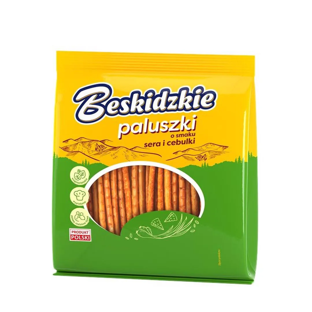 Beskidzkie Paluszki o smaku sera i cebulki 180 g