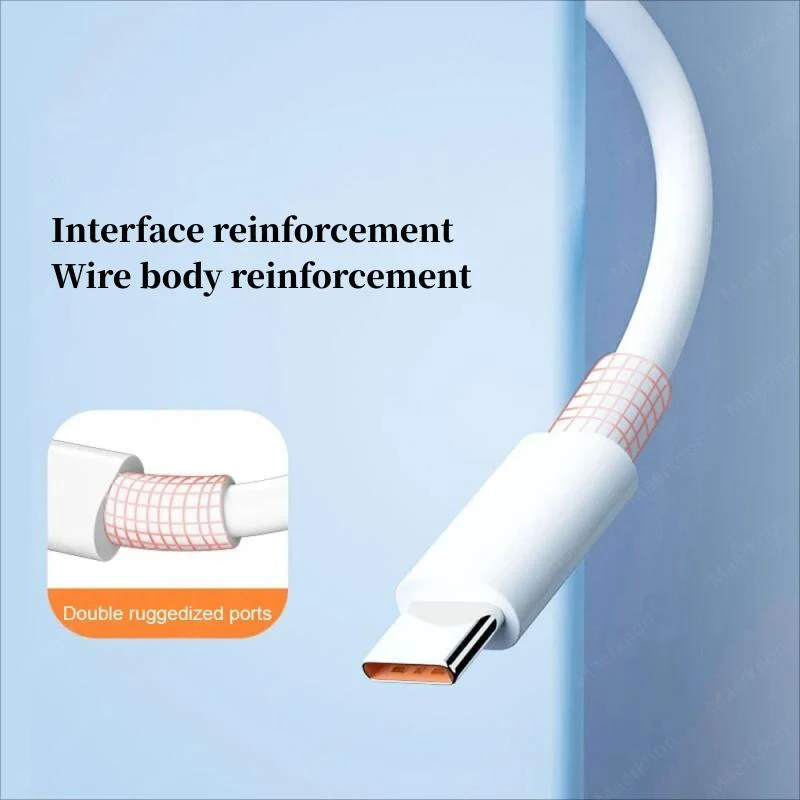 สายชาร์จเร็วแบบ Type C 10A 120W รองรับการชาร์จเร็วพิเศษ สายดาต้าถ่ายโอนข้อมูลความเร็วสูง สาย USB PD Type C ชาร์จเร็ว