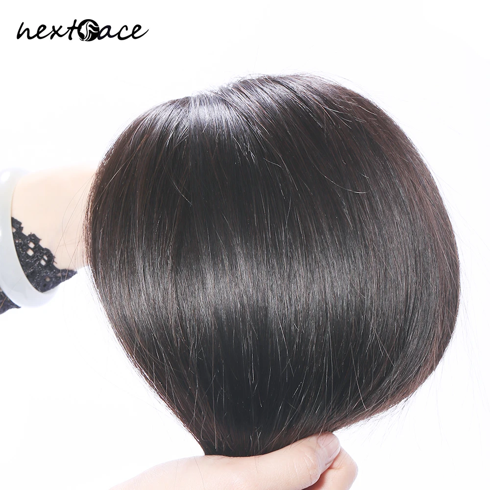NextFace 20 22 24 26 28 Inch Tóc Bó Xương Thẳng Tóc Dày Bó Tóc Tự Nhiên Ấn Độ Tóc Dệt remy Phần Mở Rộng