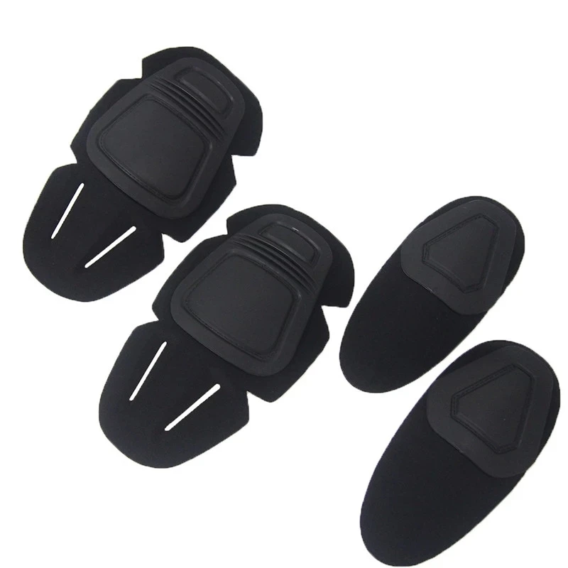 Protector táctico de rodilla y codo para Paintball Airsoft, uniforme de combate, traje militar, 2 rodilleras y 2 coderas, solo para traje de rana