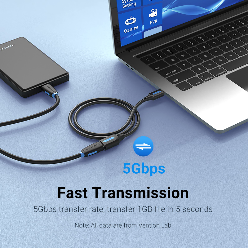 Chính Hãng Vention Cáp Nối Dài USB 3.0 Với Sợi Dây Cáp Nối Dài Nhanh Tốc Độ USB 3.0 Cáp Mở Rộng Cho Laptop USB 2.0 Nối Dài