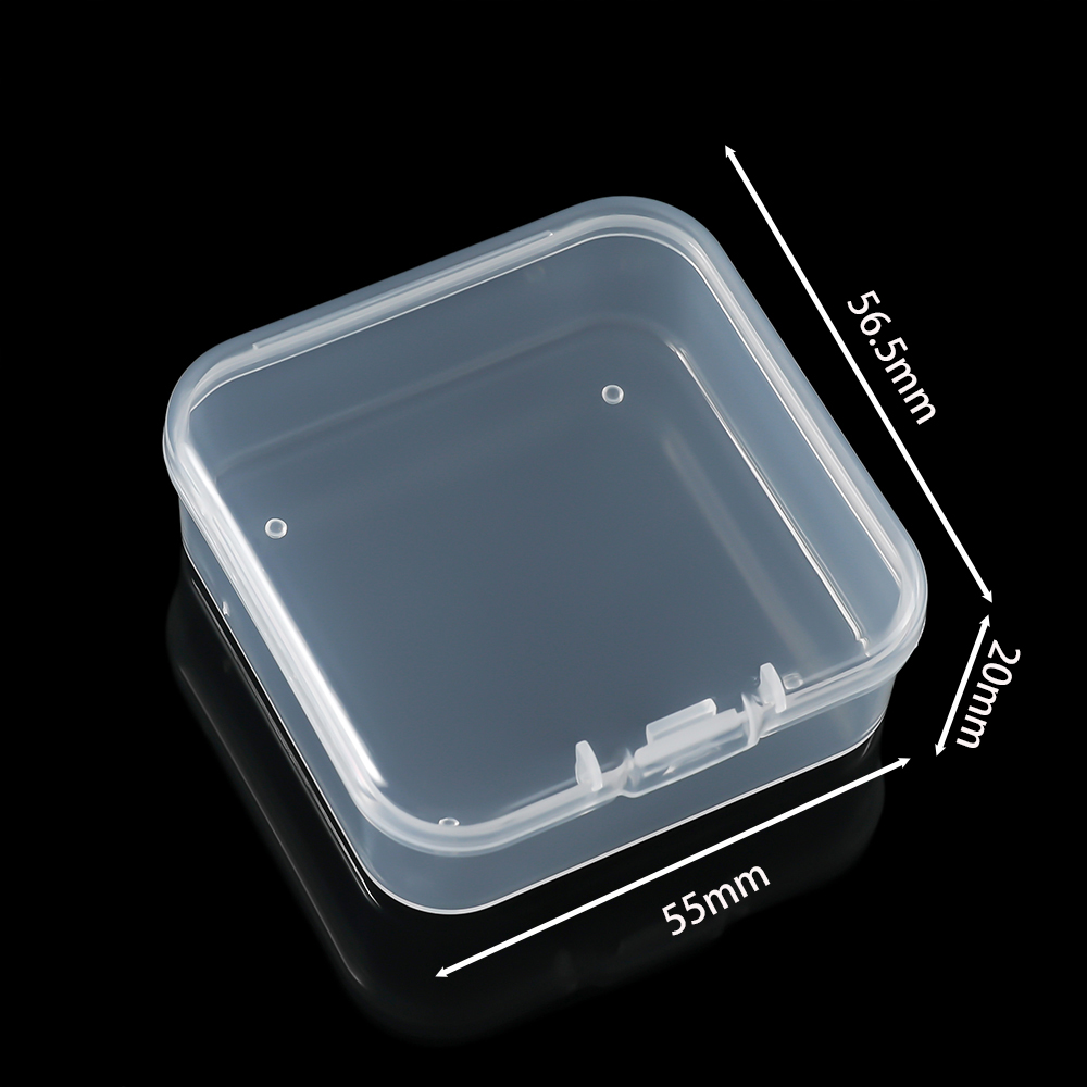 Portable Organizer Box 12/24/30Pcs Small Clear Plastic Bead Storage Containers with Hinged Lid for Storage Small Crafts Jewelry