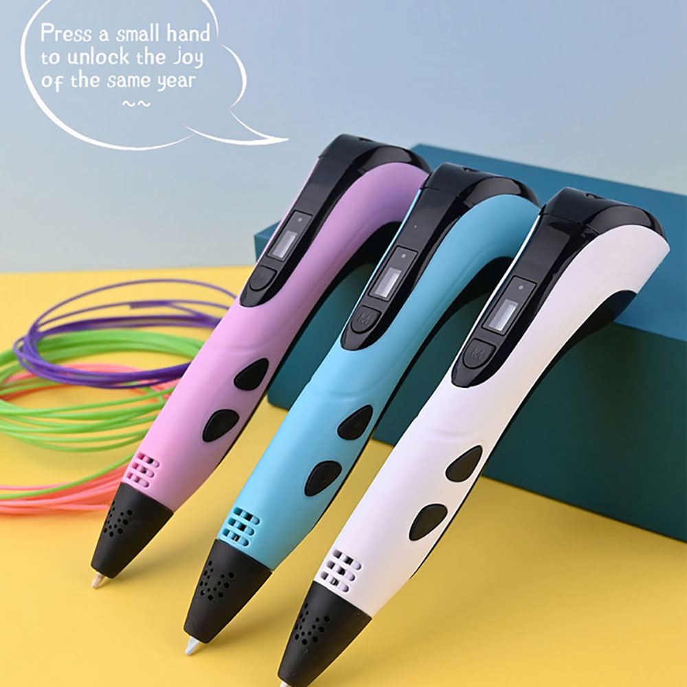 3D Pen DIY Tekening Afdrukken Pen voor kinderen Volwassen Creatief Speelgoed 20 Kleuren 5 M PLA Filamenten + USB Type-C Oplaadbaar