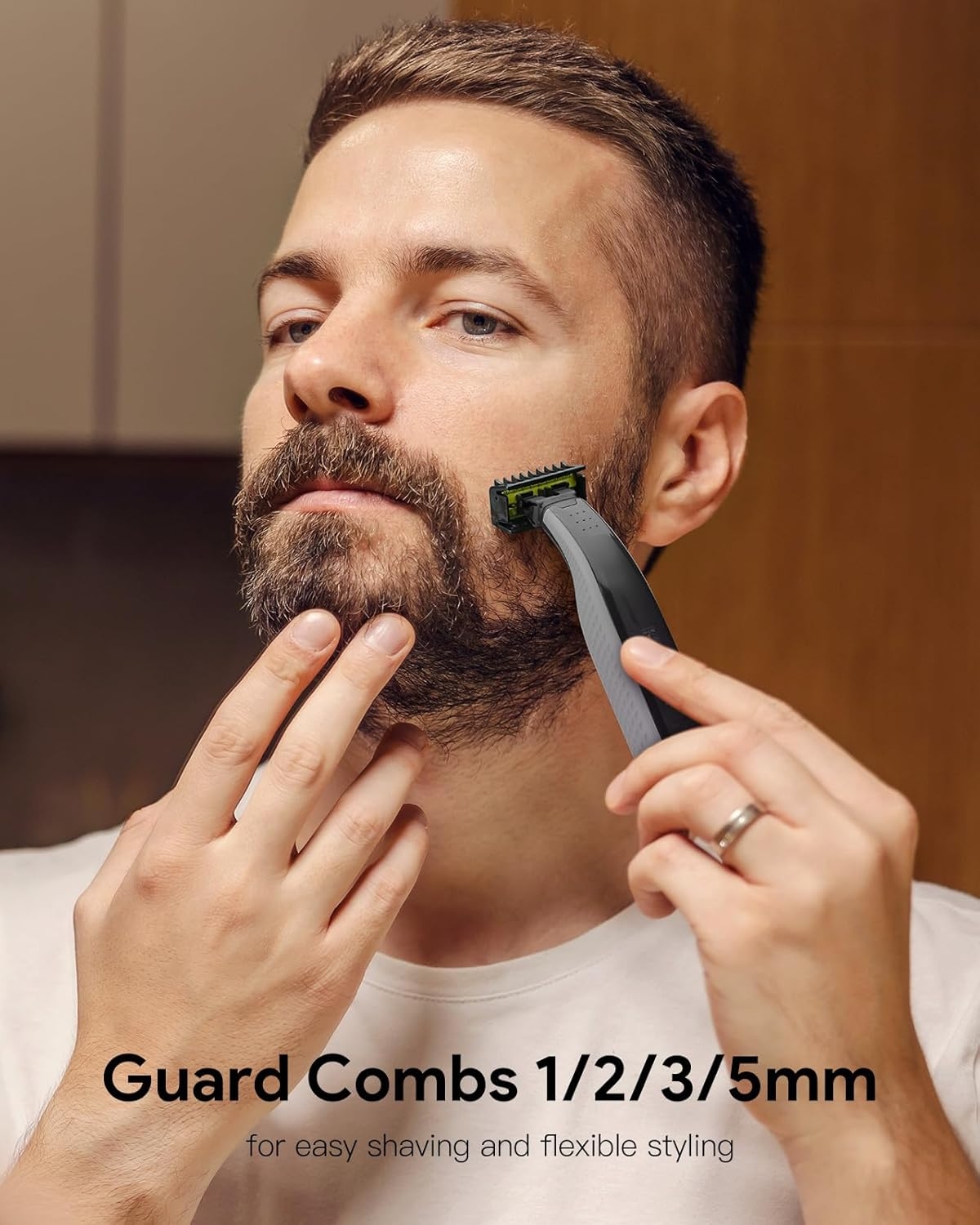 Beard Trimmer Replacement Blades Compatible for OneBlade QP2520 QP2630 QP2724 QP2830 QP2734, 1/2/3/5mm Trimming Accessory Kit