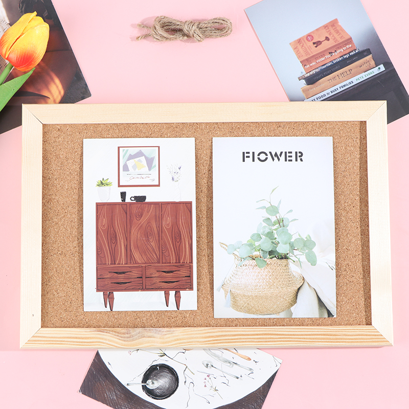Soft Wooden Letter Message Board Decor Postcard Photo Wall Cork Board Board