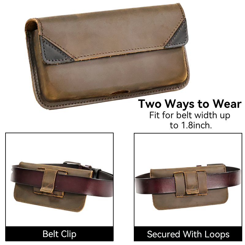 Riyao-携帯電話、ホルスターフリップカバー用の本革ウエストバッグ、ベルトクリップ付き電話ケース、iPhone 15およびSamsung用の落下防止ポーチ