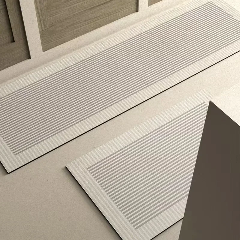 VIKAMA สไตล์เรียบง่าย Diatomite Entrance ห้องครัวห้องน้ําตกแต่งบ้านกันน้ํา Anti-SLIP พรมพรม