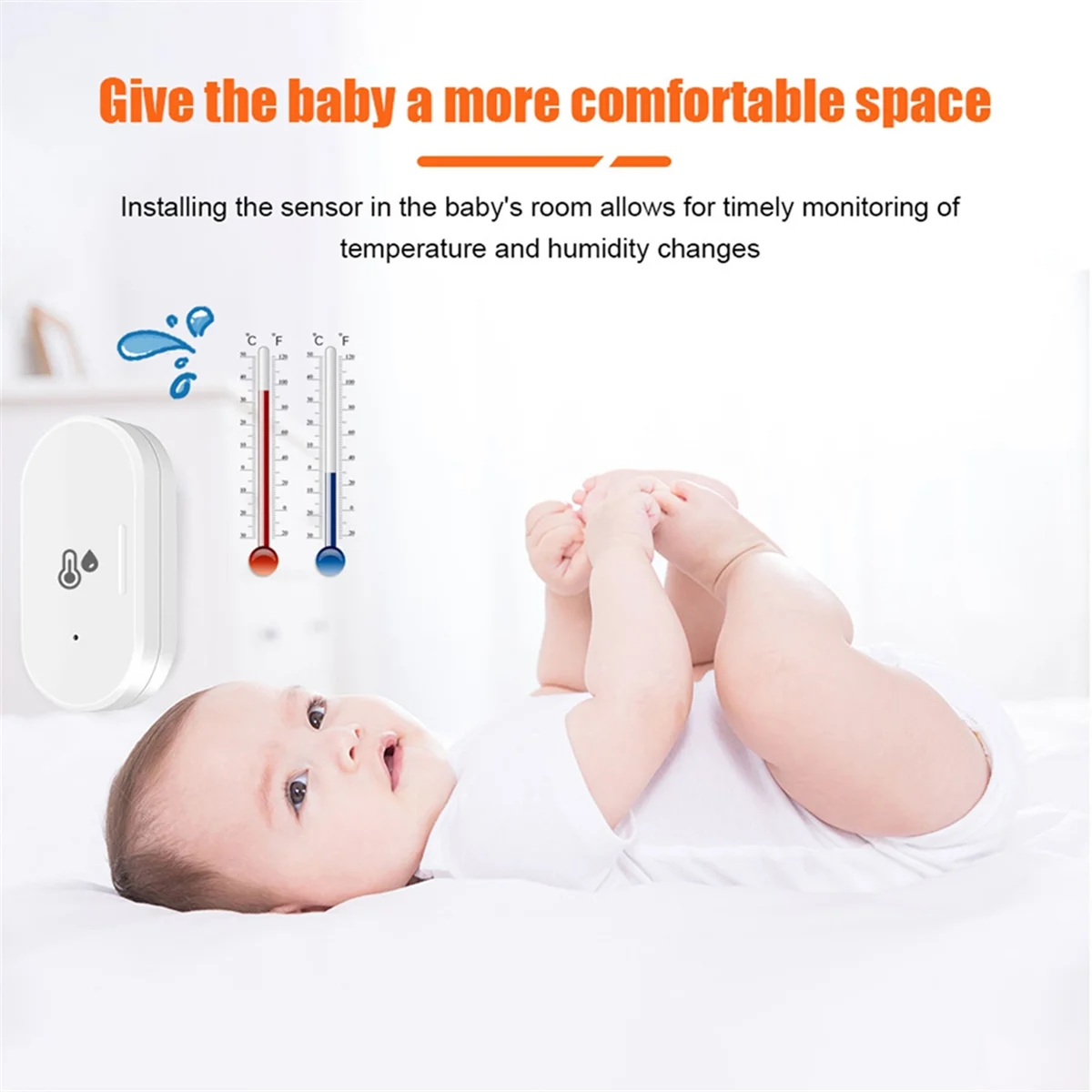 Newest Tuya ZigBee Smart Temperature & Humidity Sensor, Outdoor Hygrometer Thermometer Mini Temperature Humi