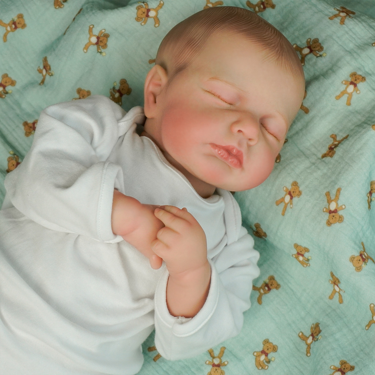 JOYORA Full Body gesloten oogpop pasgeboren babypop levensecht verjaardagscadeau kinderspeelgoed kerstcadeau kunstcollectiepop