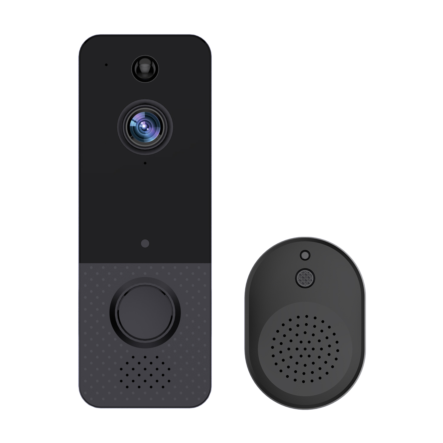 暗視機能付きWifiドアベル,低消費電力バッテリー,視覚,ドア,のぞき穴,ビデオ,家に最適,720p