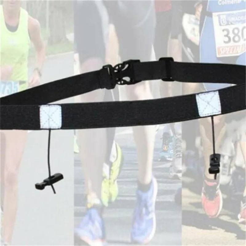 Uchwyt na szelkach do biegania z numerem wyścigowym do triathlonu, maratonu, jazdy na rowerze z 6 pętlami żelowymi Akcesoria sportowe do fitnessu