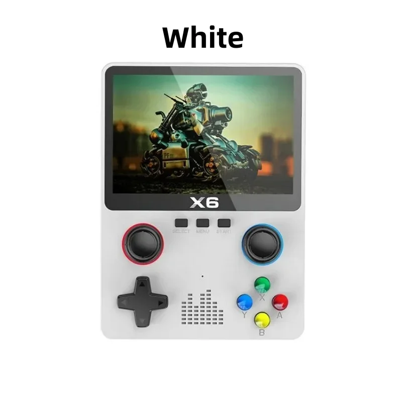 NEUE X6 Spielkonsole Retro Videospielkonsole 3,5 ''IPS Bildschirm Tragbare Handheld-Spiel-Spieler Klassische Spiele Kinder Geschenke
