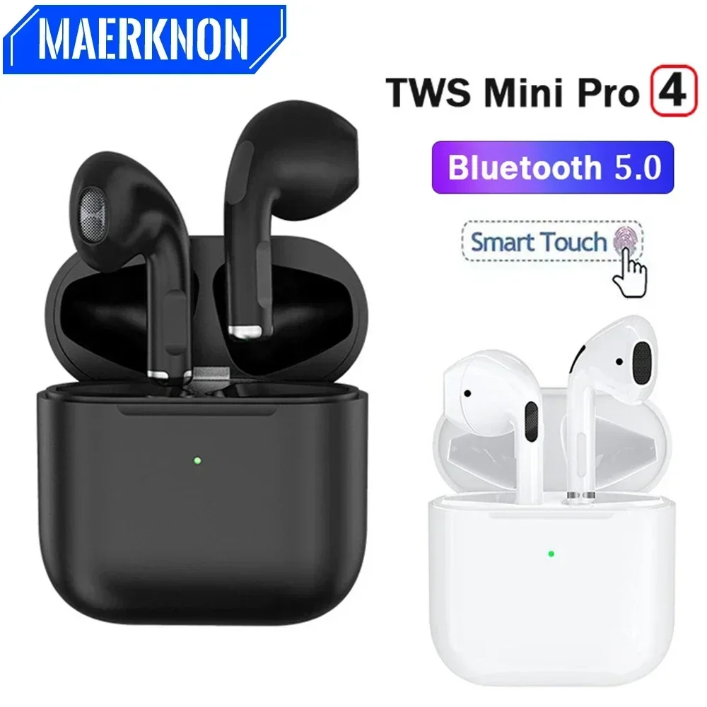 Air Pro4 Originele TWS draadloze Bluetooth-oortelefoon Dual-in-ear-koptelefoon met microfoon Ultra lange stand-by Running Bass Sport-oordopjes