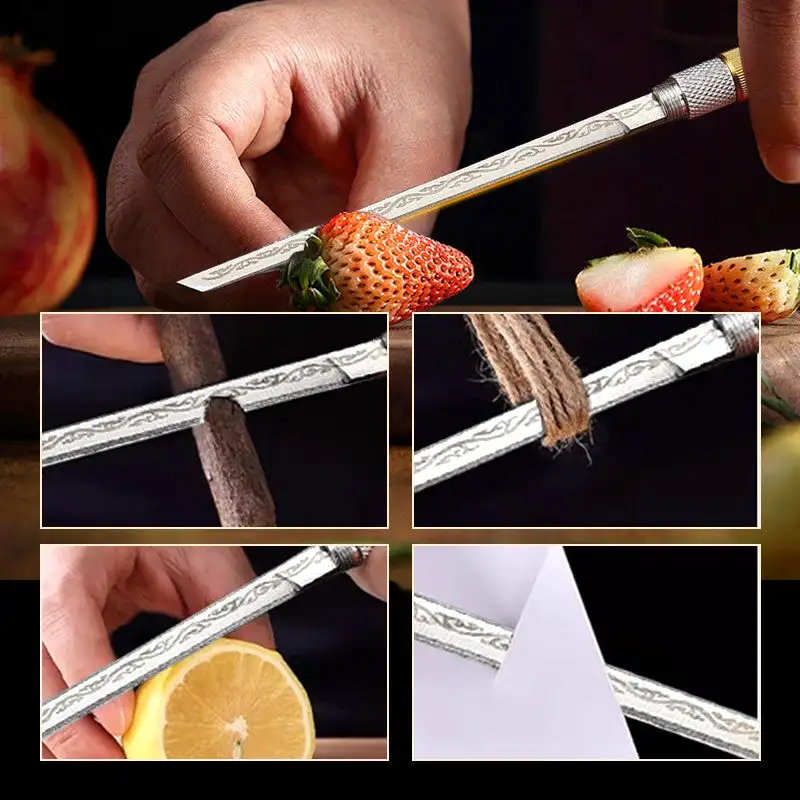 Cuchillo multiusos hecho a mano de doble cabezal Handgefertigtes Mehrzweck-Doppelkopfmesser