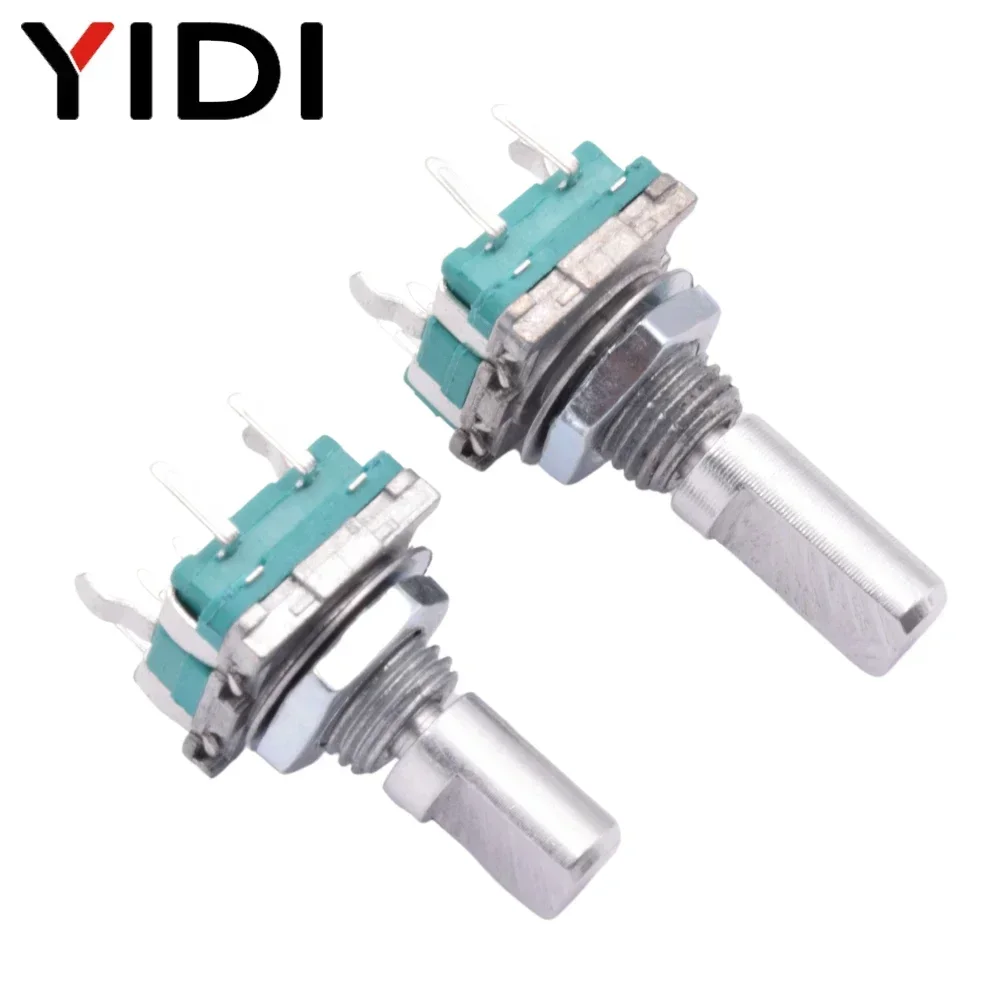 5/10 Cái 20 Vị Trí Gia Tăng 360 Bộ Mã Hoá Quay Núm Vặn Nút Bấm EC11 Arduino Kỹ Thuật Số Chiết Áp 15/20mm Mận Nửa Trục