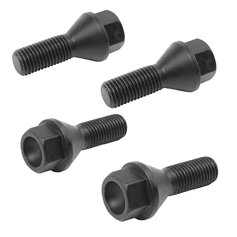 4 szt. Czarne koło nakrętka do BMW E30 E36 E46 E60 E90 36136781150