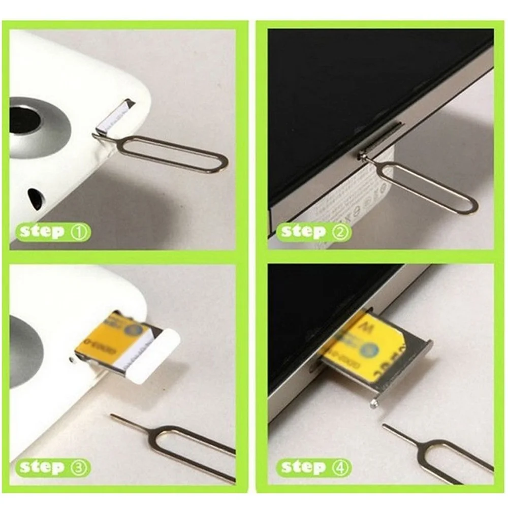 5000Pcs Eject Sim Card Tray Open Pin Needle Key Tool Sim Card Tray Pin Eject Tool Uniwersalne akcesoria do kart SIM do telefonów komórkowych