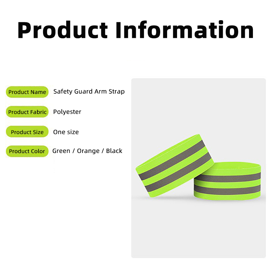 Night Walking Reflective Bands Cycling Running Safety Reflector Tape Reflective Bands for Wrist Arm Ankle Leg High Visibility