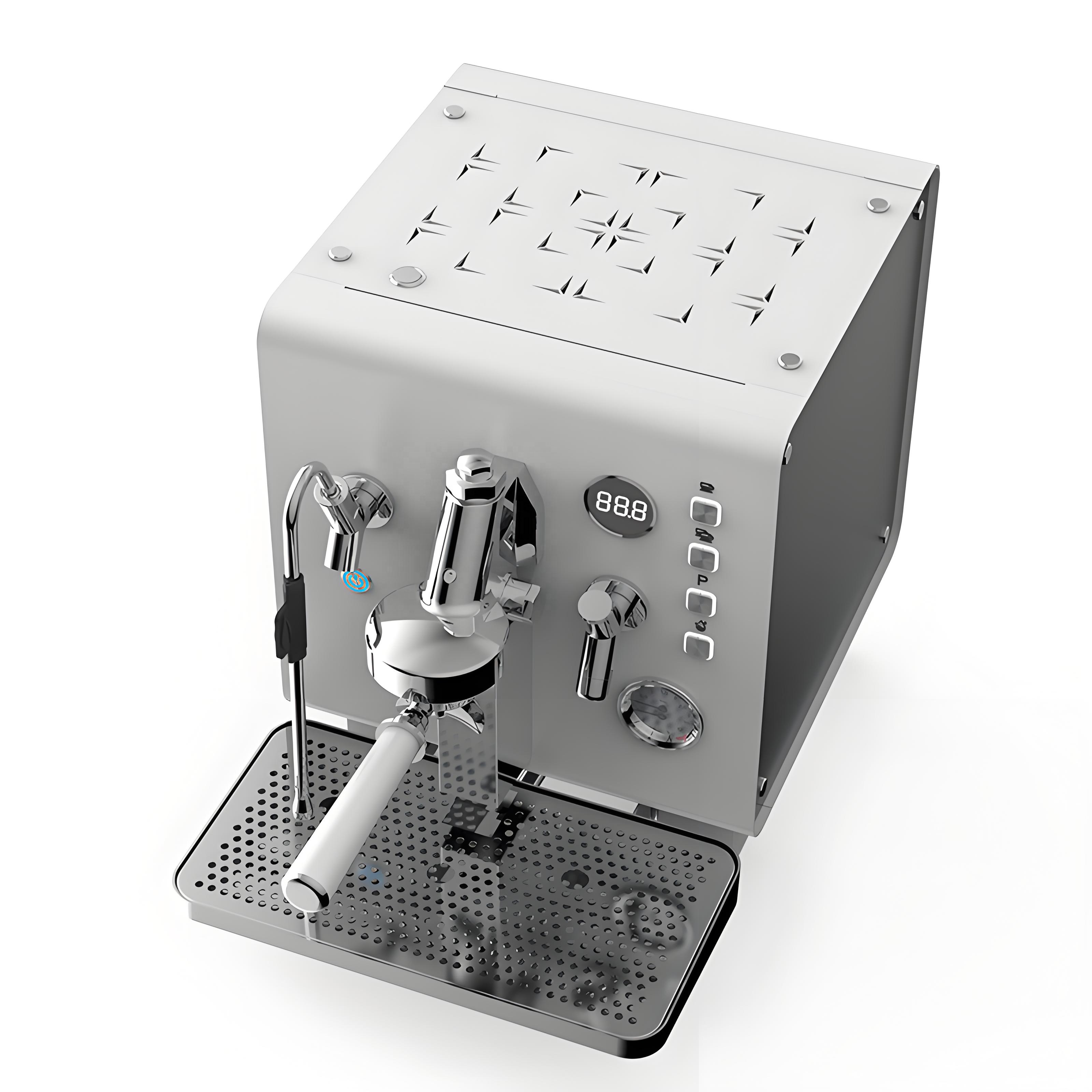 ST Semi-Automatic Stainless Steel Processing Coffee Shop Equipment Espresso Coffee Machine For Business