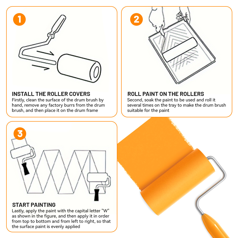 ミニフォームペイントローラースリーブ、ペイント装飾、スポンジローラー、アートセット、ペイント用品、白、耐久性、10個、100mm