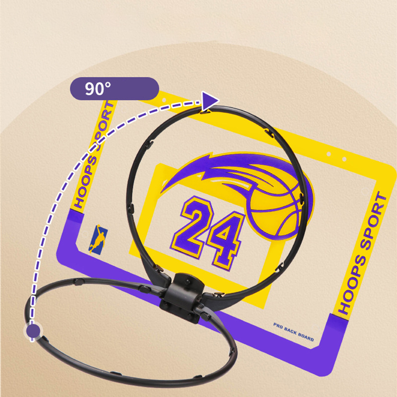 Mini Basketball Hoop for Children Indoor Shooting Stand Home Exercise Foldable Basketball Hoop Punch free Wall-Mounted Backboard