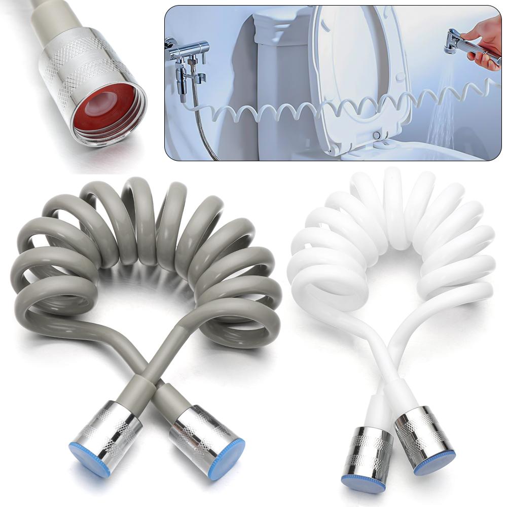 1.5/2/3meter Flexible Anti-wrap Telephone Line Style Bath Sprayer Connect Pipe Spring Shower Hose Toilet Bidet Water Plumbing