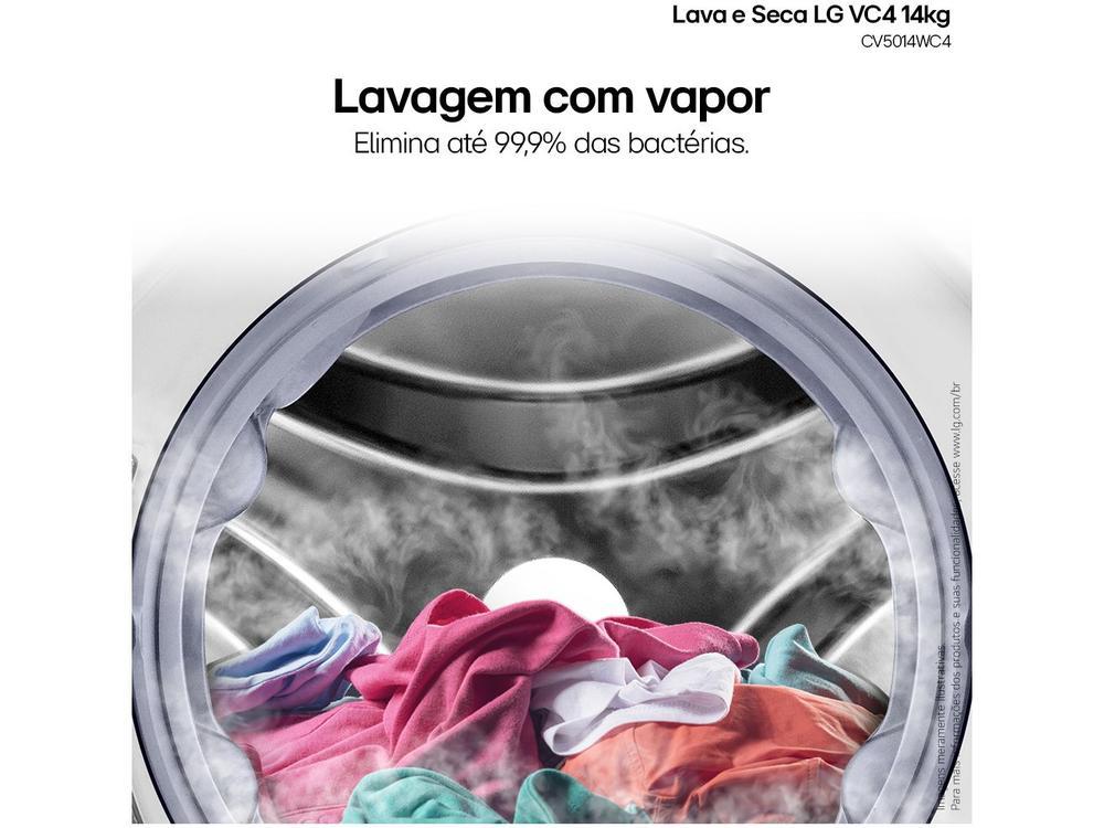 Lava e Seca LG 14kg Smart Smart VC4 CV5014WC4 com - 220V