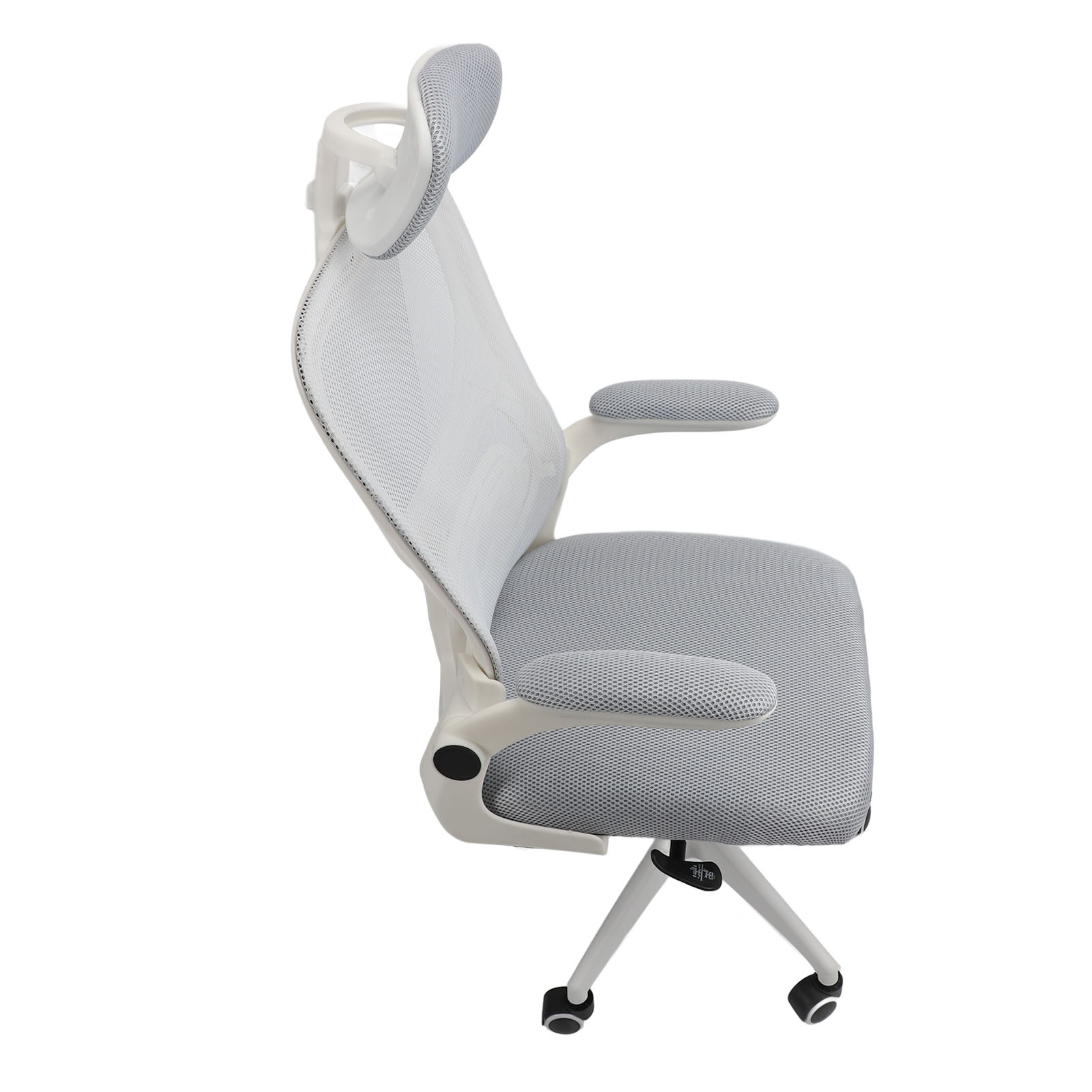 Office Chair Mesh High Back Desk Chair with Lumbar Support 3D Headrest 90 Degree Rotating Armrests Wheels Comfortable Gaming Cha