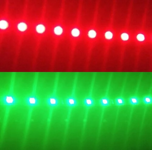 2x 12インチ 12V LED ストリップライト 防水 レッド&グリーン ボート用 マリンナビゲーション カヤック カヌー デッキ カーテシー ボウ トレーラー ポンツーン