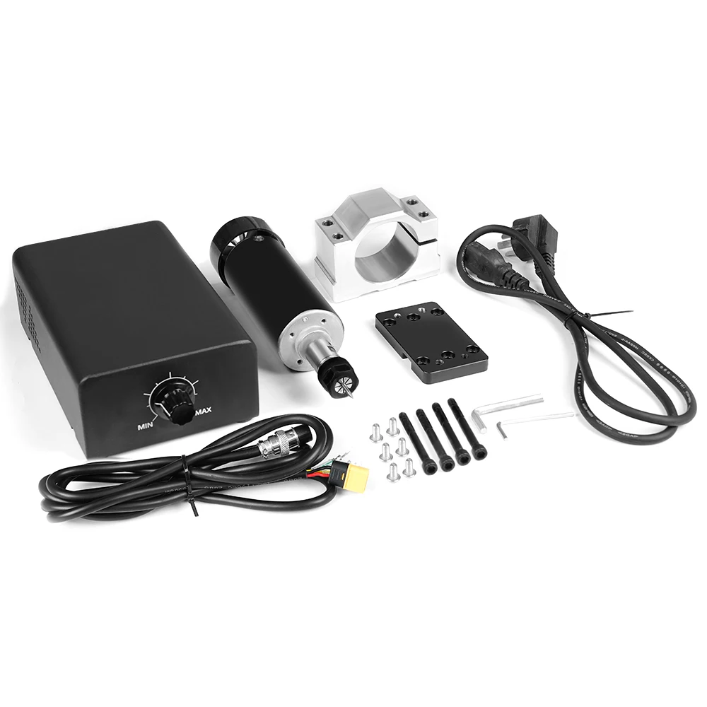 TwoTrees 500W Spindle Motor 12000RPM Add Supply Speed Governor For TTC450 ER11 Woodworking Engraving Machine CNC Router