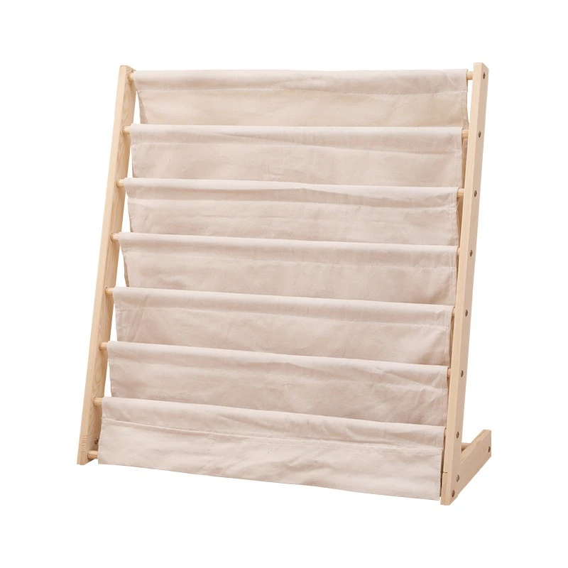 Children's Floor-standing Bookshelf Multi-layer Removable Picture Book Storage Rack Home Newspaper Organziner