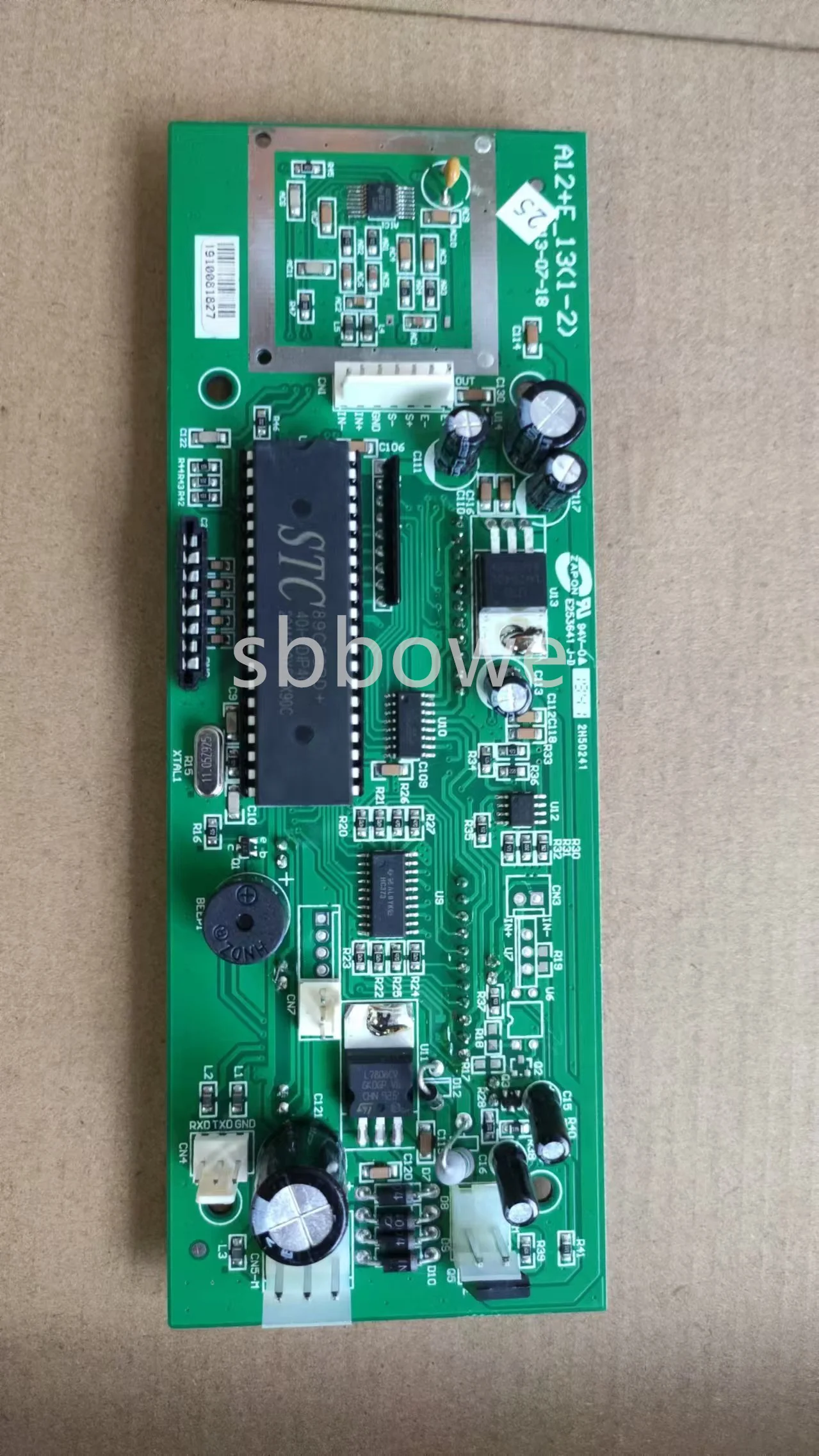 Placa PCB A12E, vermelha e verde, 220V