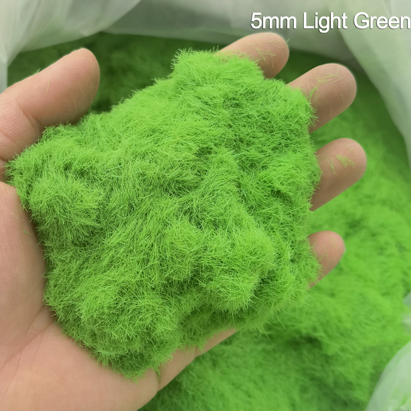 100g 5mm/8mm statisches Gras Modell matt Nylon Kunstrasen für die Herstellung von Landschaft Alpin Wiese Gras Büschel Modellbahn Layout