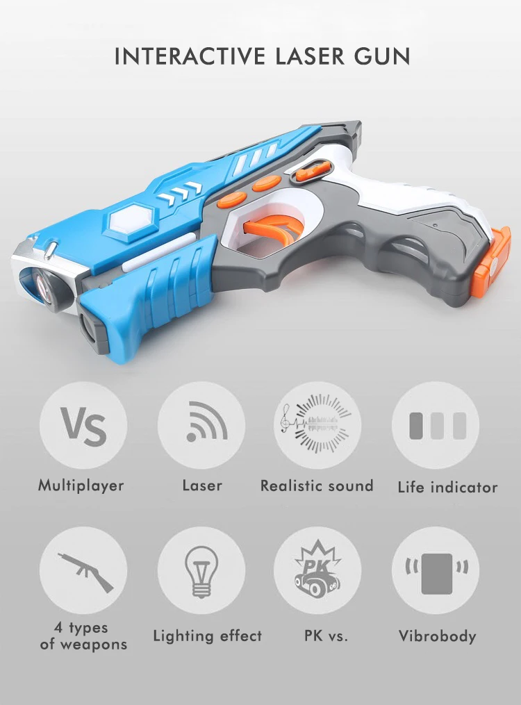 Infrared Laser Gun Electronic Emit Sound and Light Electric Toy Pistol For Interactive Whiteboard Shooting Game Gun On Wall مسدس