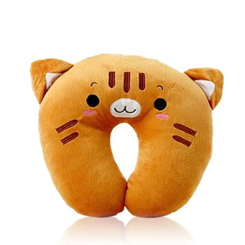 Soft U-Shaped Plush Sleep คอหมอนสํานักงานเบาะน่ารักน่ารักหมอนท่องเที่ยวสําหรับเด็ก/ผู้ใหญ่