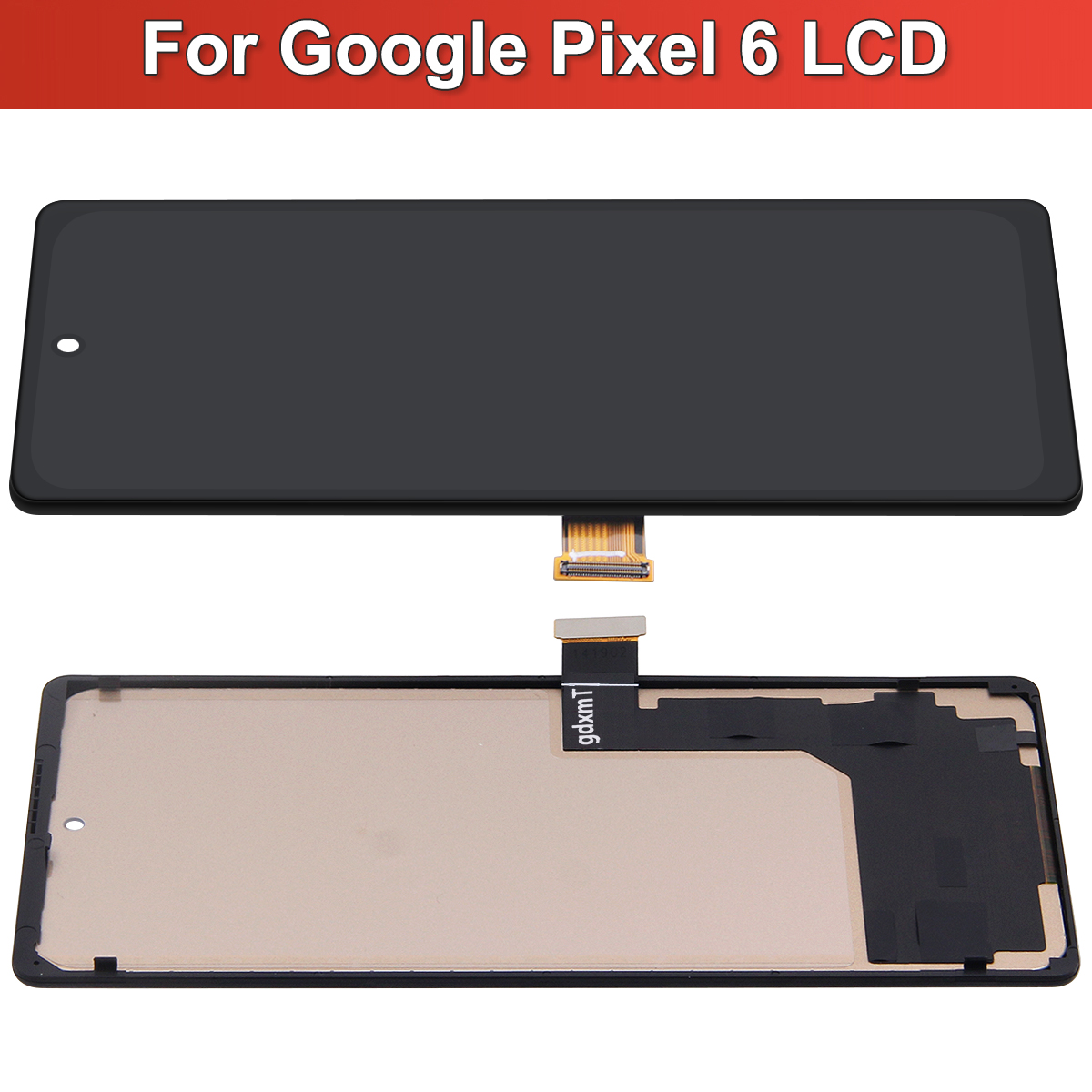 Voor Google Pixel 6 TFT-scherm LCD-scherm Touchscreen met beugel Compatibel met GB7N6 G9S9B16-modellen voor apparaatreparatie