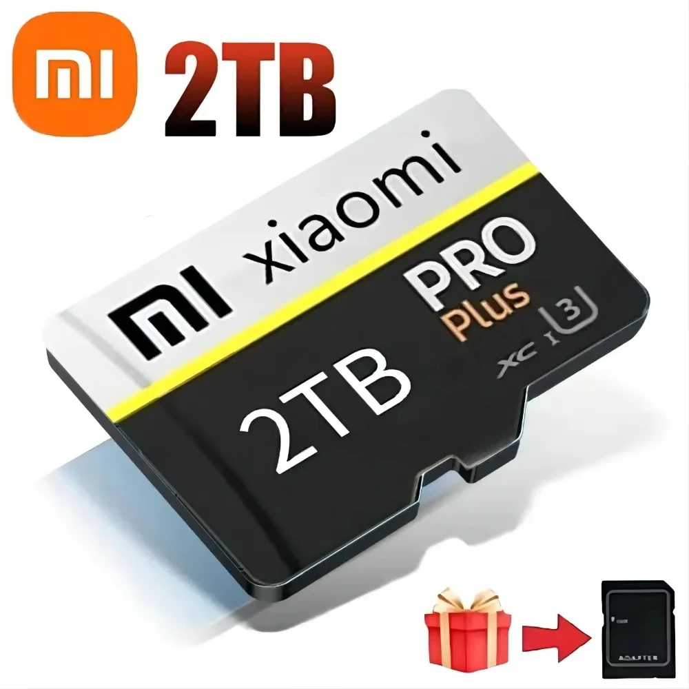 Tarjeta de memoria SD de capacidad Real Xiaomi, tarjeta Micro TF de 2TB, 1TB, 512GB, Micro tarjeta SD, 128GB, 256GB para teléfono de PC Nintendo Switch