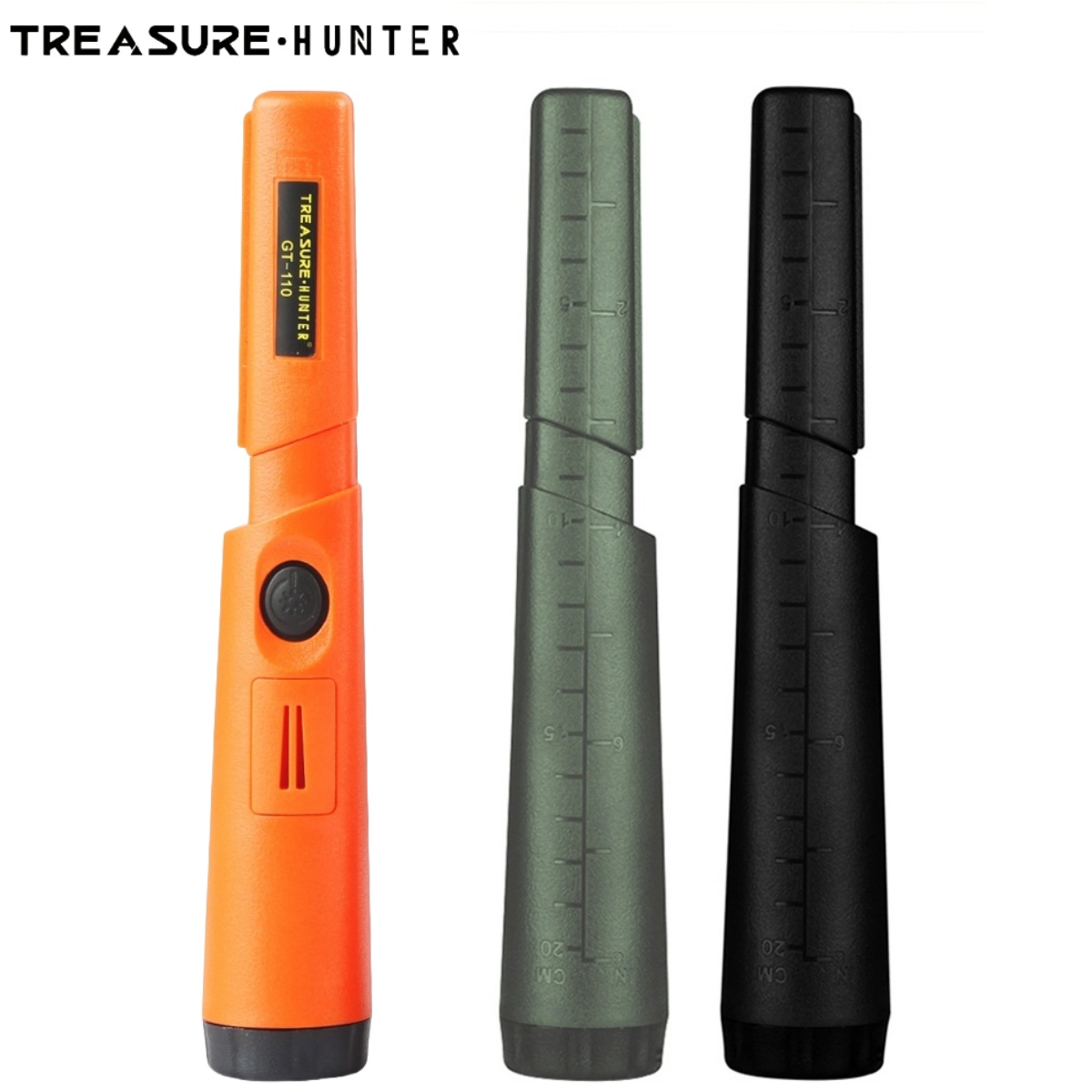 Treasure Hunter GT110 Handheld Metal Detector Pinpointer Probe Anti-scratch Pinpointing Waterproof 360 Degree Scan
