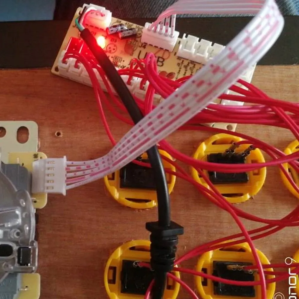 ผู้เล่นหนึ่ง Zero Delay USB Board Encoder พร้อมสาย PC Raspberry Pi เกมอาเขต SANWA จอยสติ๊กปุ่ม Controller DIY