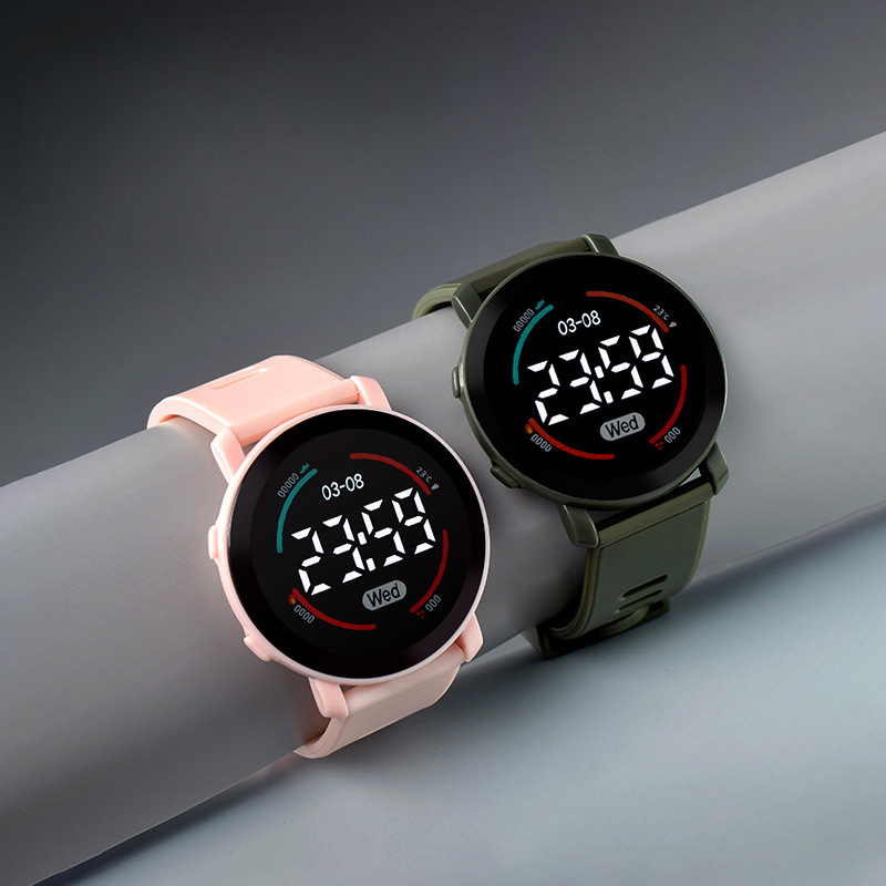 Детские часы, светящиеся водонепроницаемые спортивные детские часы, силиконовый ремешок, светодиодные цифровые электронные наручные часы для мальчиков, שעוןidik원