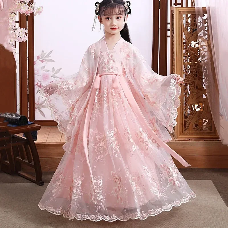 女の子現代韓服中国風のドレスハロウィン妖精子供服 Vestidos 伝統的なコスプレ子供衣装女の子ドレス