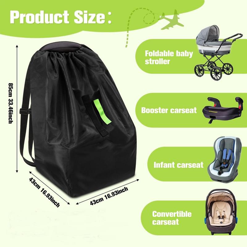 Assento de carro avião saco de viagem resistente capa de assento de carro saco de viagem à prova dwaterproof água espaçoso portador de bebê acessórios para família adolescente