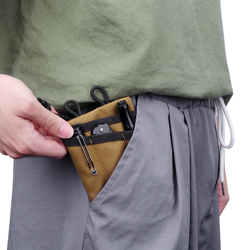 Kosibate tático edc molle bolsa mini carteira cartão chave cinto パッケージデシンガーアンキャンプハイキング狩猟屋外通貨
