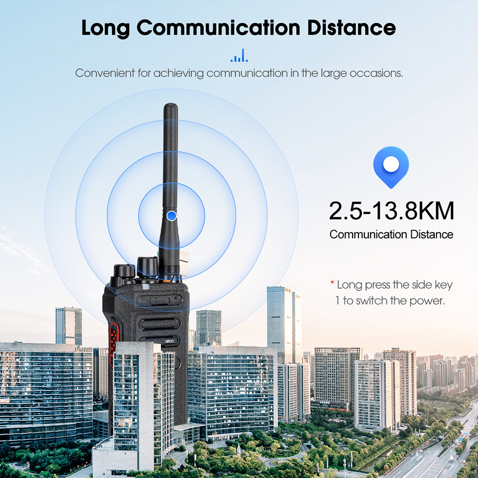 Retevis-walkie-talkie de alta potencia NR630, reducción de ruido bidireccional, IP67, resistente al agua, Radio bidireccional, cargador tipo C