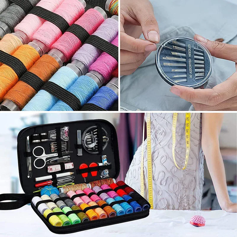 ชุดเย็บผ้า DIY Multi-Function เย็บกล่องชุดสําหรับมือ Quilting เย็บเย็บปักถักร้อยอุปกรณ์เย็บผ้าเย็บชุดเครื่องมือ
