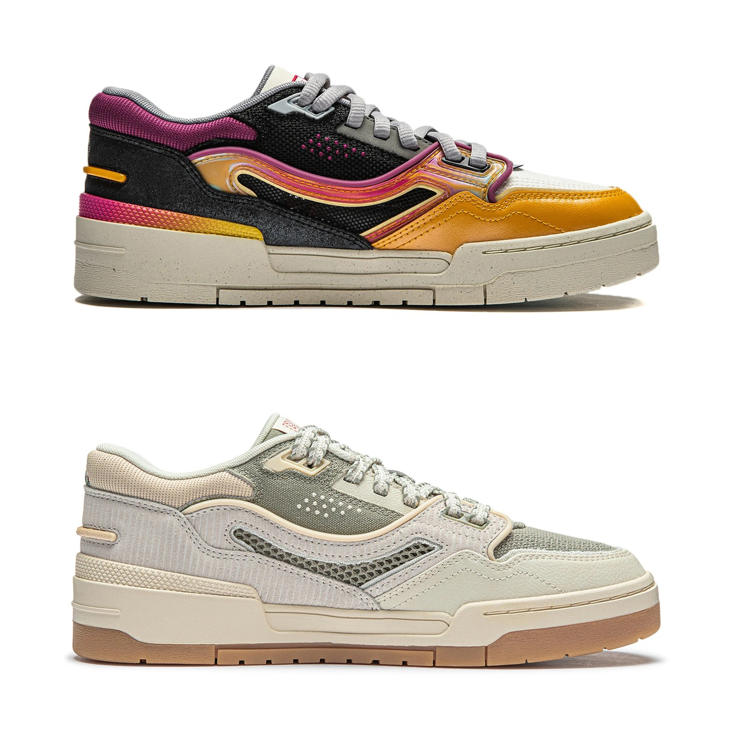 Li-Ning Männer 001 BTC Klassische Lifestyle Schuhe Kissen Stilvolle Bequeme Futter Tragbare Sportschuhe Freizeit Turnschuhe AGCU053