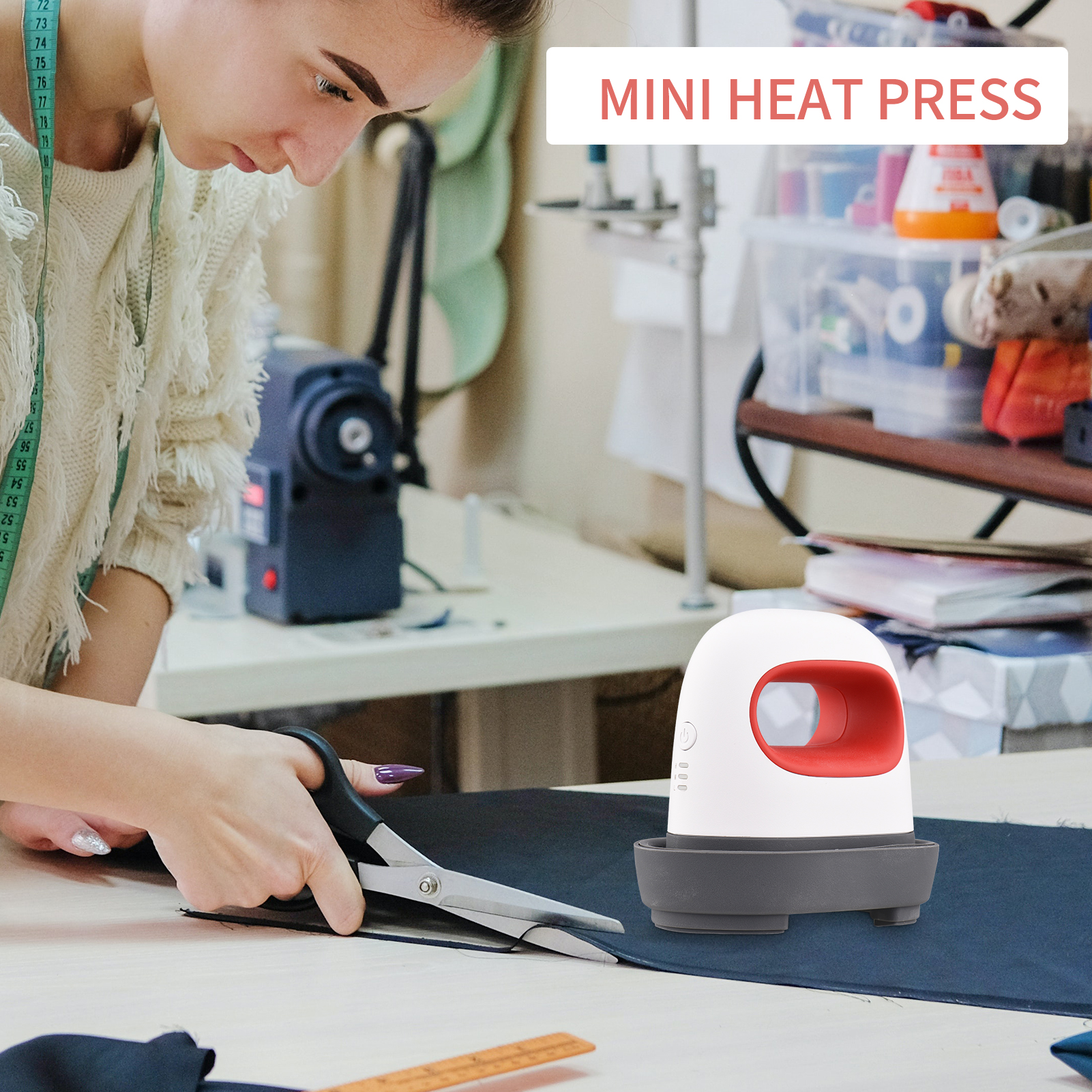 Draagbare 220V Mini Heat Press Machine T-Shirt Afdrukken Diy Easy Verwarming Transfer Pers Ijzeren Machines Voor Kleding Tassen Hoeden