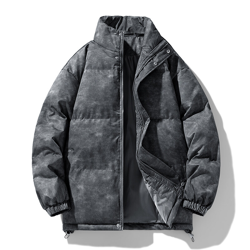 Winter Neue Männer Einfarbig Parkas Qualität Marke männer Stehen Kragen Harajuku Warme Dicke Jacke Männlichen Mode Casual Parka Mantel