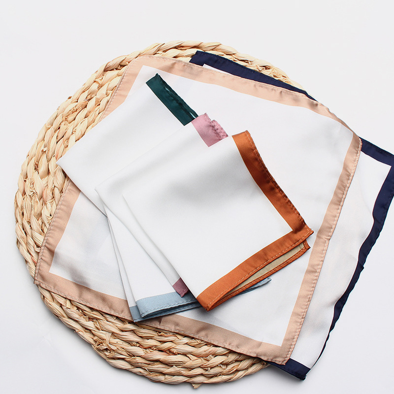 Serviette de poche d'affaires pour hommes, cadeau de fête de mariage, serviettes brodées personnalisées, mouchoir, 2 pièces