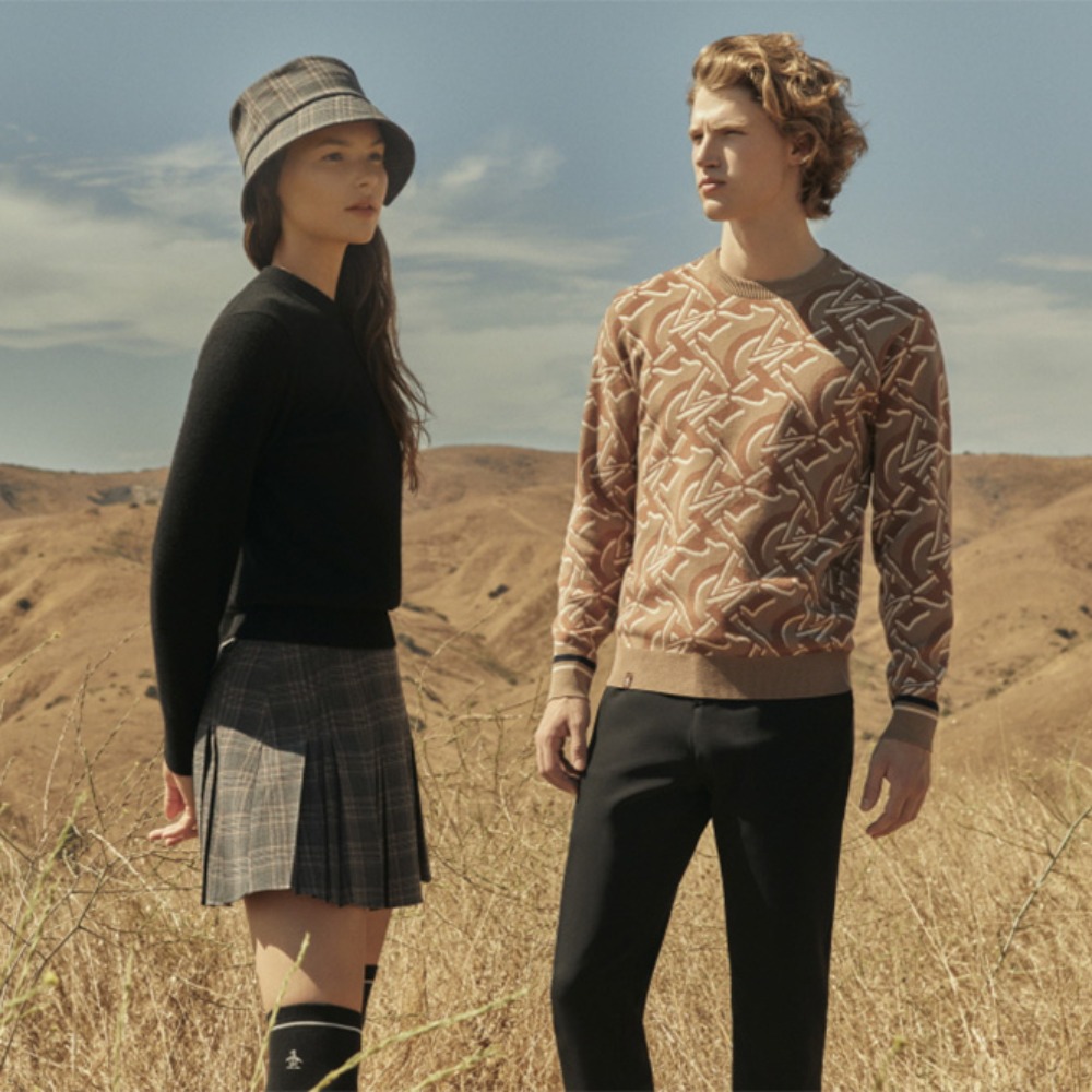 MUNSINGWEAR 新しいメンズニットセーターハイエンドブランドスポーツ長袖ゴルフプルオーバー高級デザインファッション